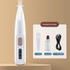 New Dog Paw Trimmer With LED Light Fully Waterproof Pet Hair Trimmer With LED Display Dog Clippers For Grooming 18mm Widen Blade