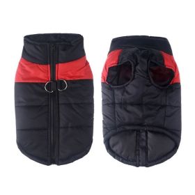 Windproof Dog Winter Coat Waterproof Dog Jacket Warm Dog Vest Cold Weather Pet Apparel  for Small Medium Large Dogs (Color: Red, size: 6XL)